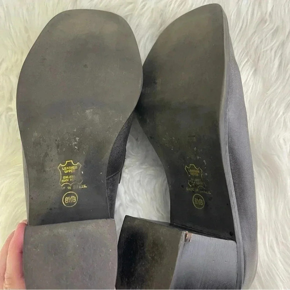 Steve Madden Brown Leather Penny Loafer Heel Shoes y2k Size 8.5 - Picture 5 of 9